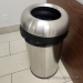 simplehuman Open Top Brush Silver Stainless Steel Garbage Can